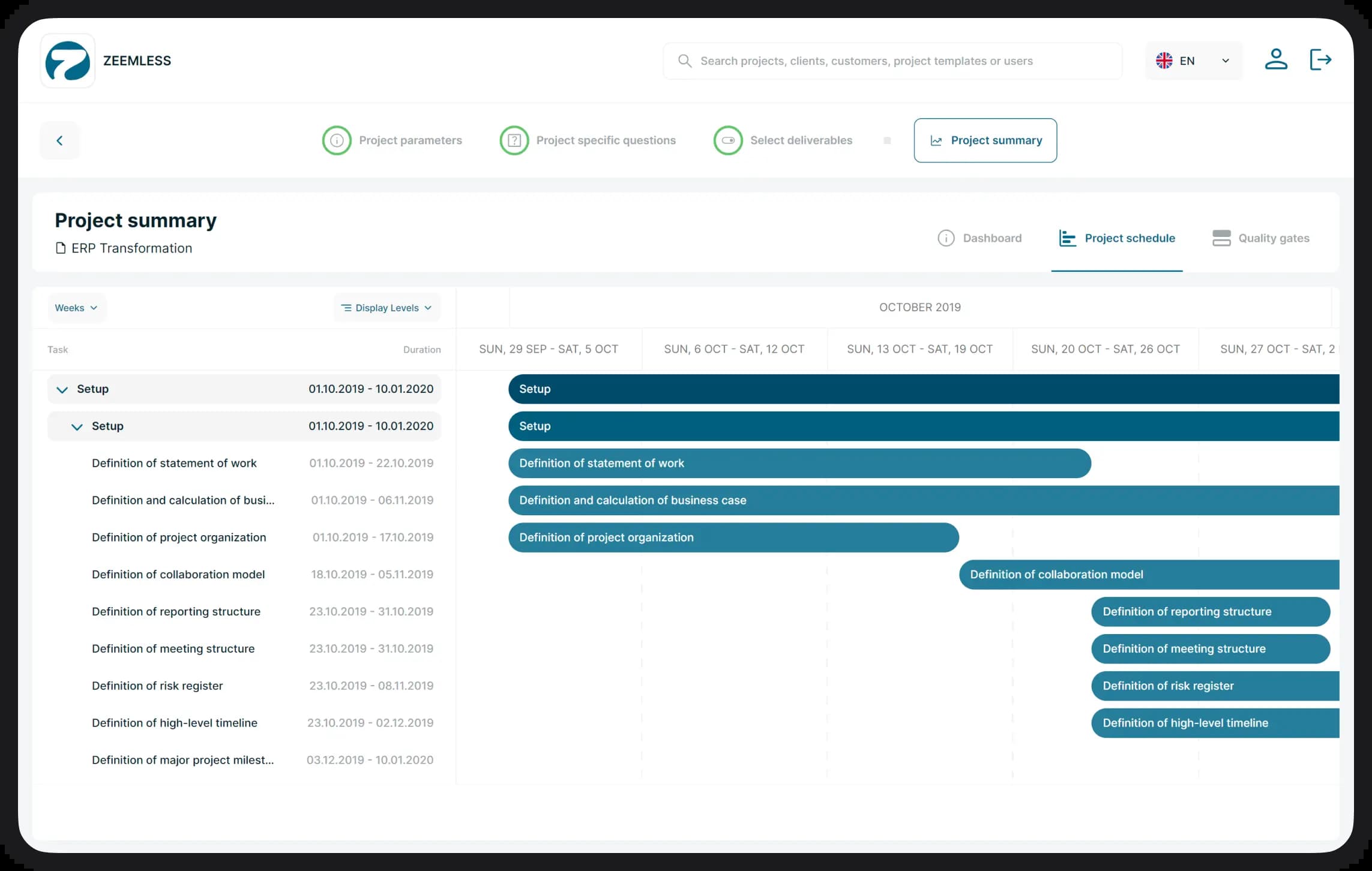 Planstruktur und Vollständigkeit